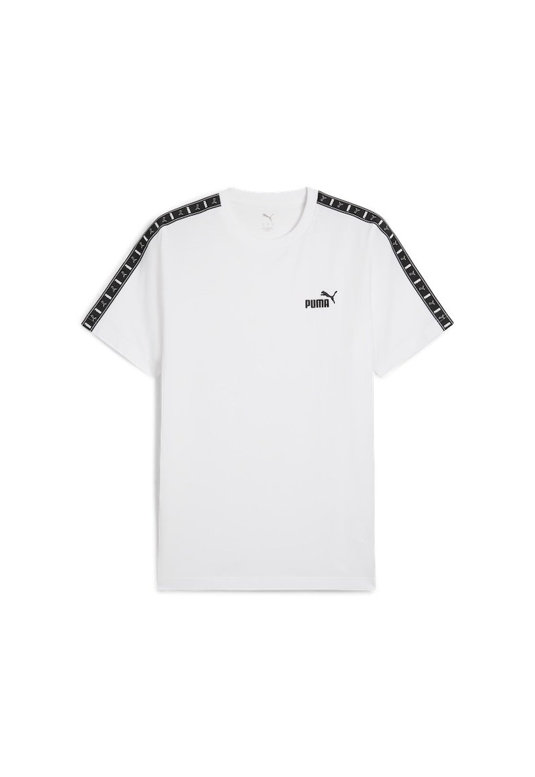 Tricou cu decolteu la baza gatului si detalii logo