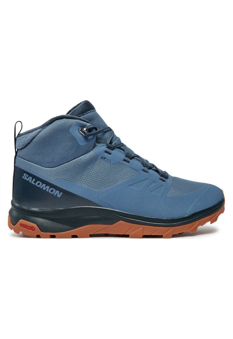 Bocanci trekking barbati  304545740 - Textil - Albastru
