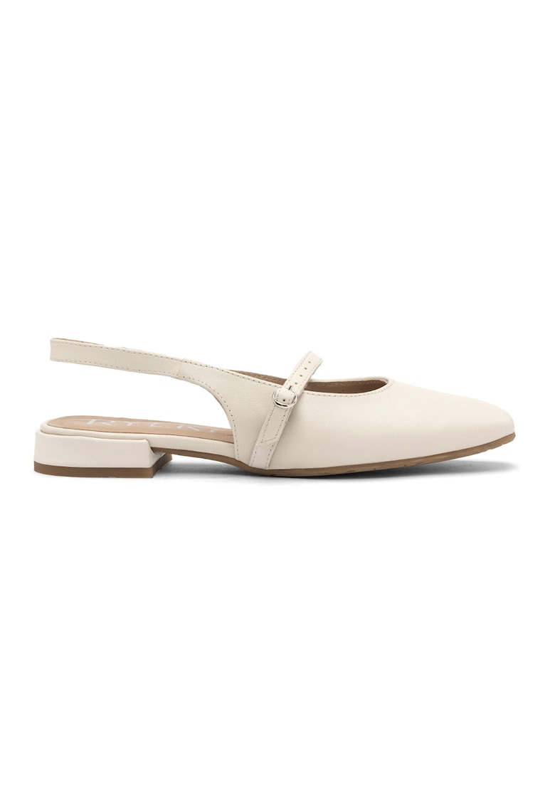 Pantofi slingback din piele intoarsa