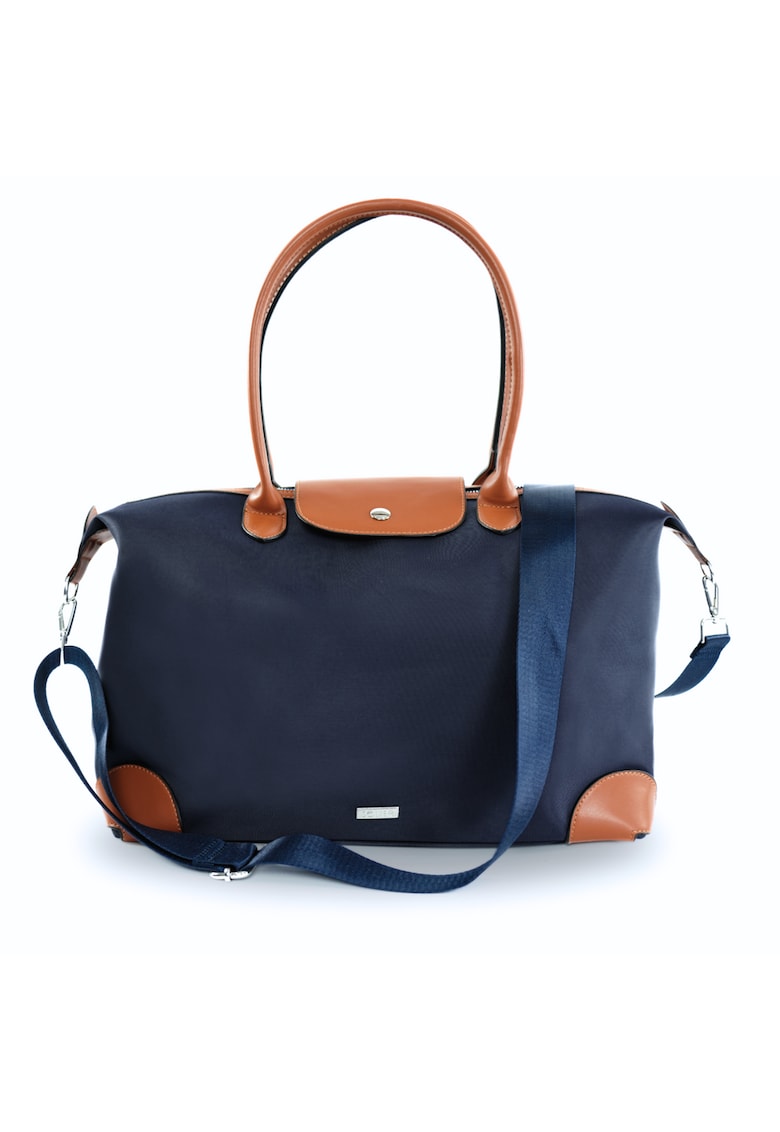 Geanta shopper pentru femei din nailon  FB48 Lestia bleumarin