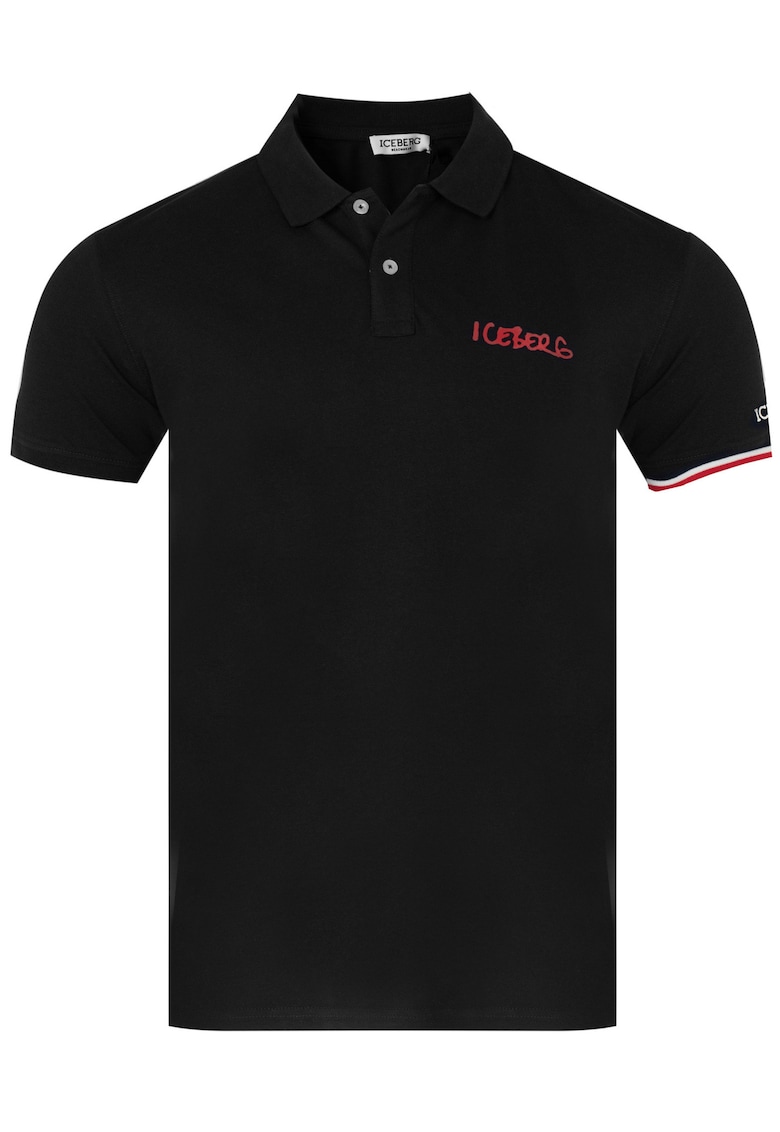 Iceberg - Tricou polo ICE pentru barbati - Negru