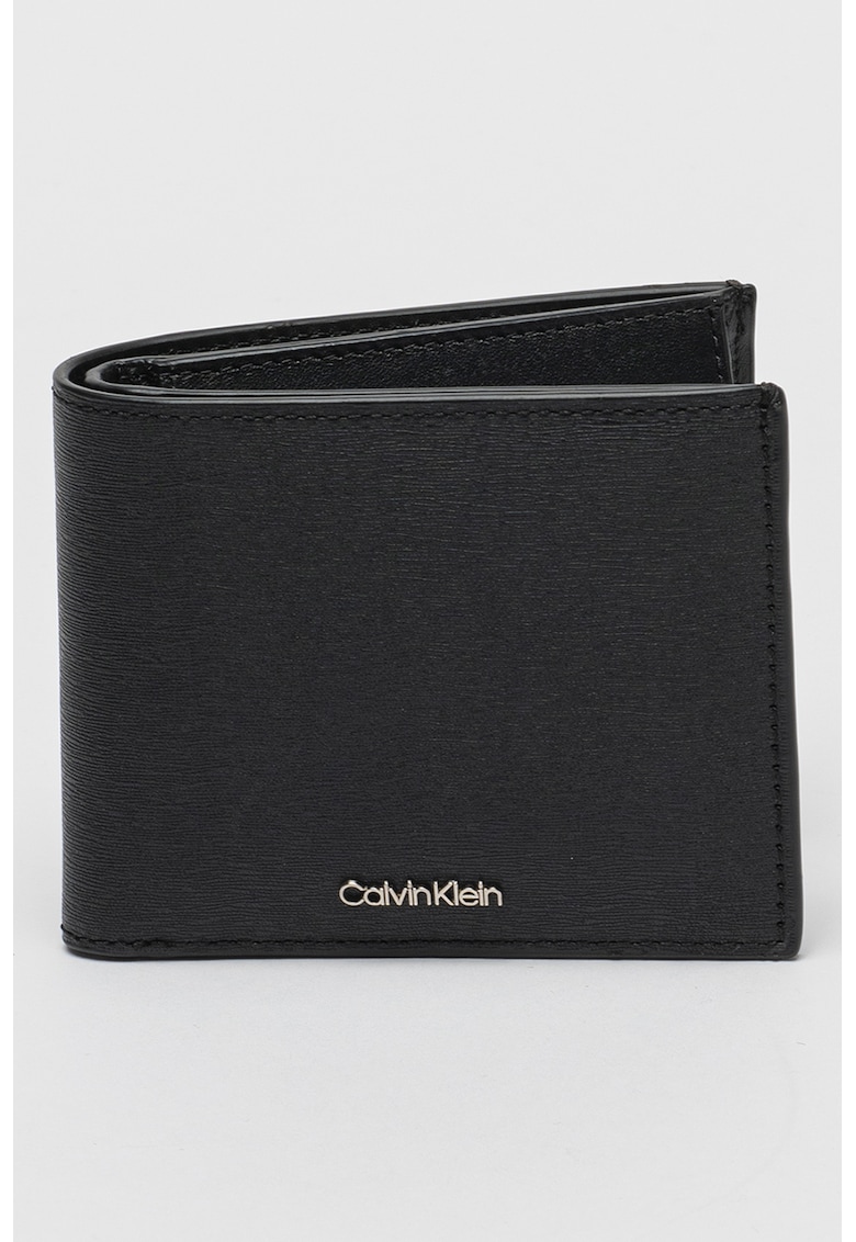 Portofel de piele cu logo discret