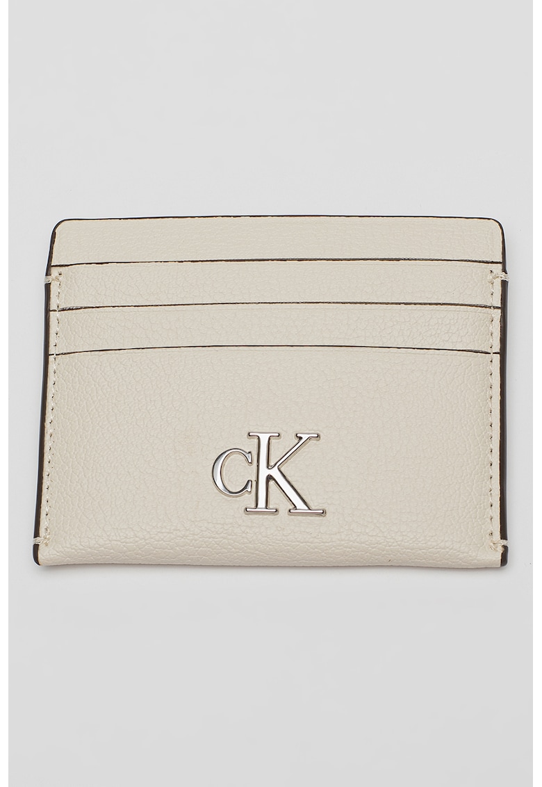 Portcart de piele ecologica cu logo metalic Portcart de piele ecologica cu logo metalic