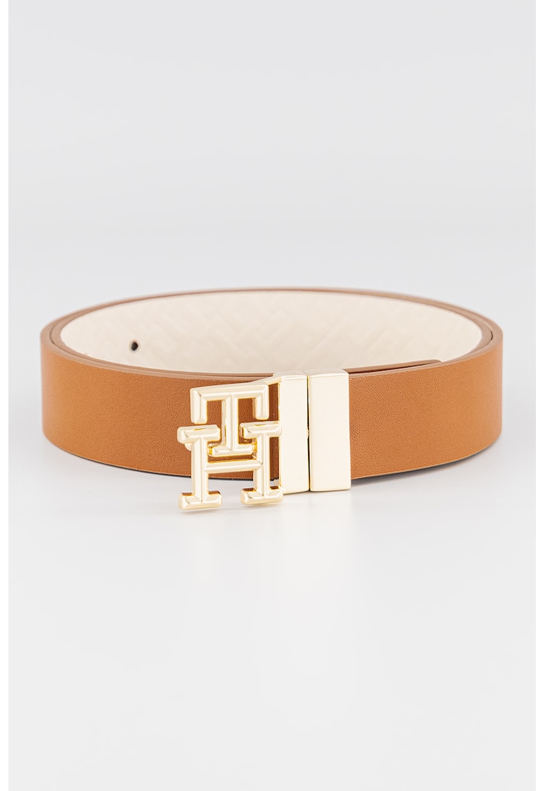 Curea de piele cu catarama logo