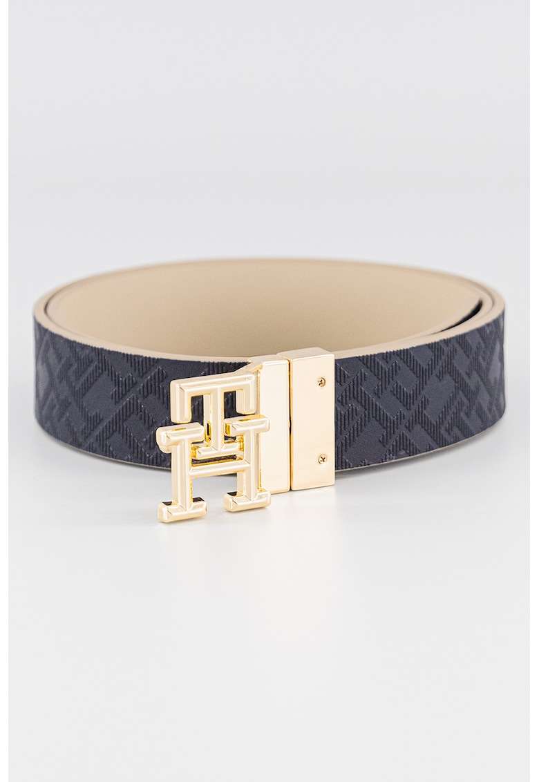 Curea de piele cu catarama logo