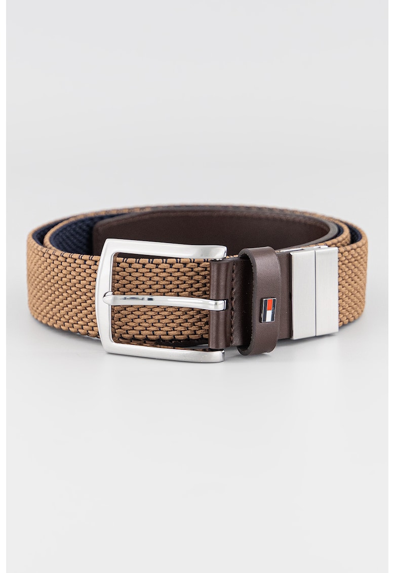 Curea din material textil cu imprimeu logo