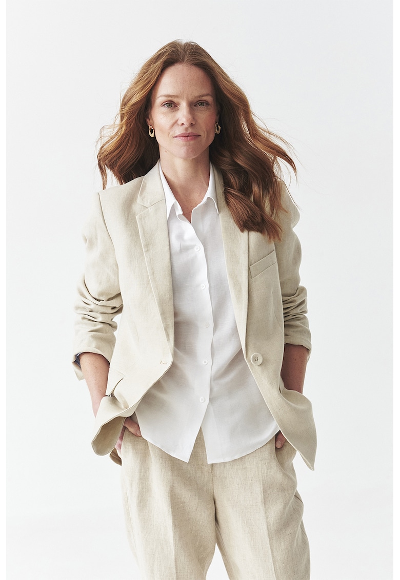 Sacou din in cu buzunare cu clapa