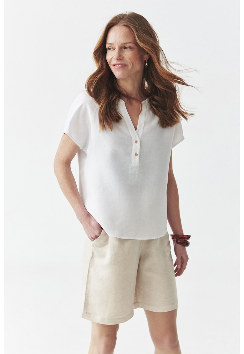 Bluza-tunica din amestec de in