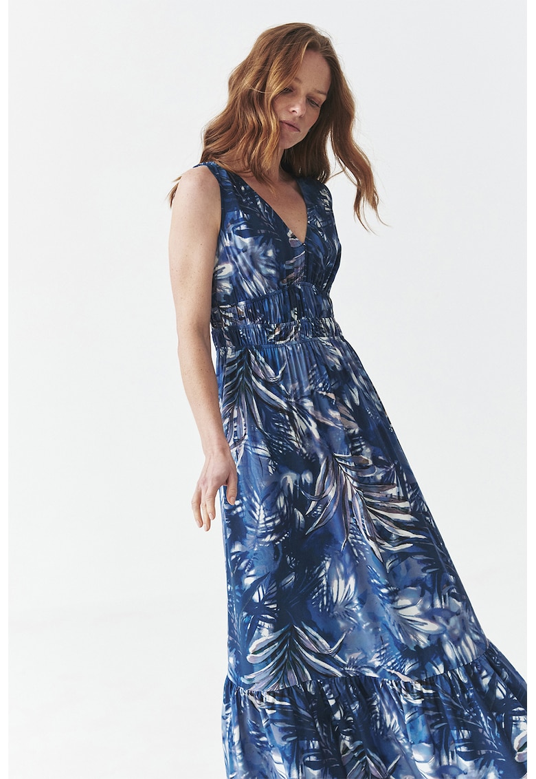 Rochie lunga cu decolteu in V