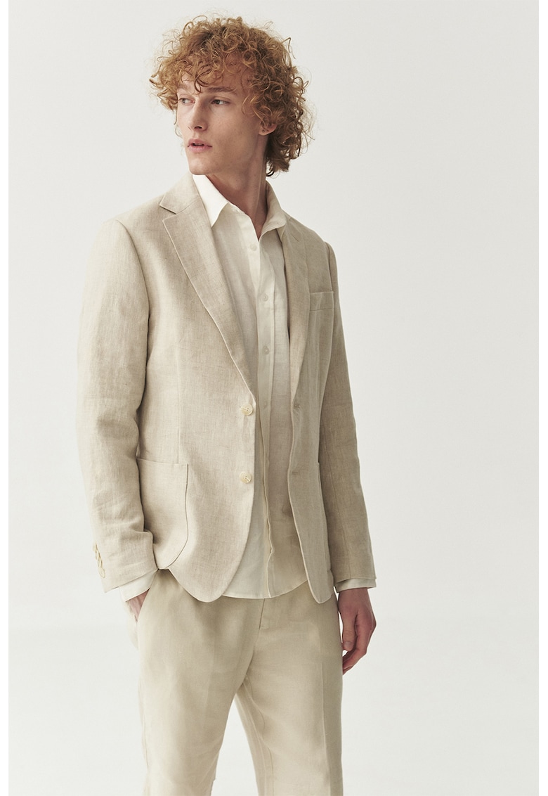 Sacou regular-fit din in