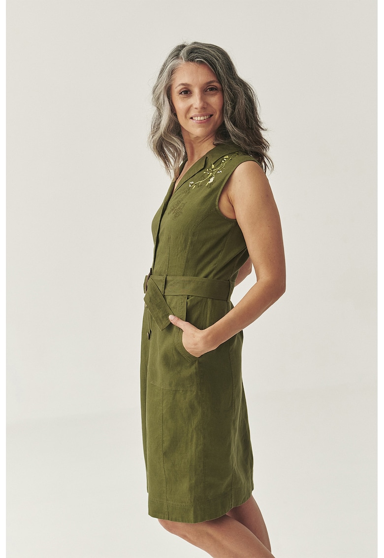 Rochie-camasa midi din in