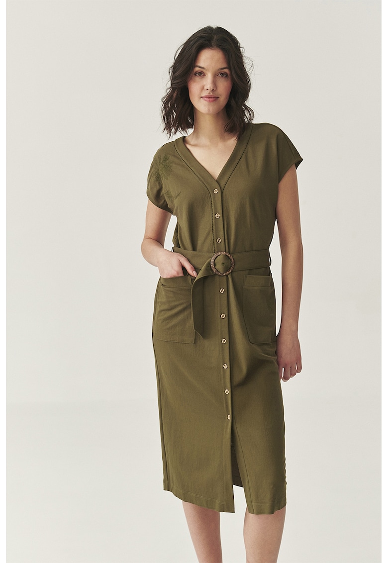 Rochie midi cu nasturi