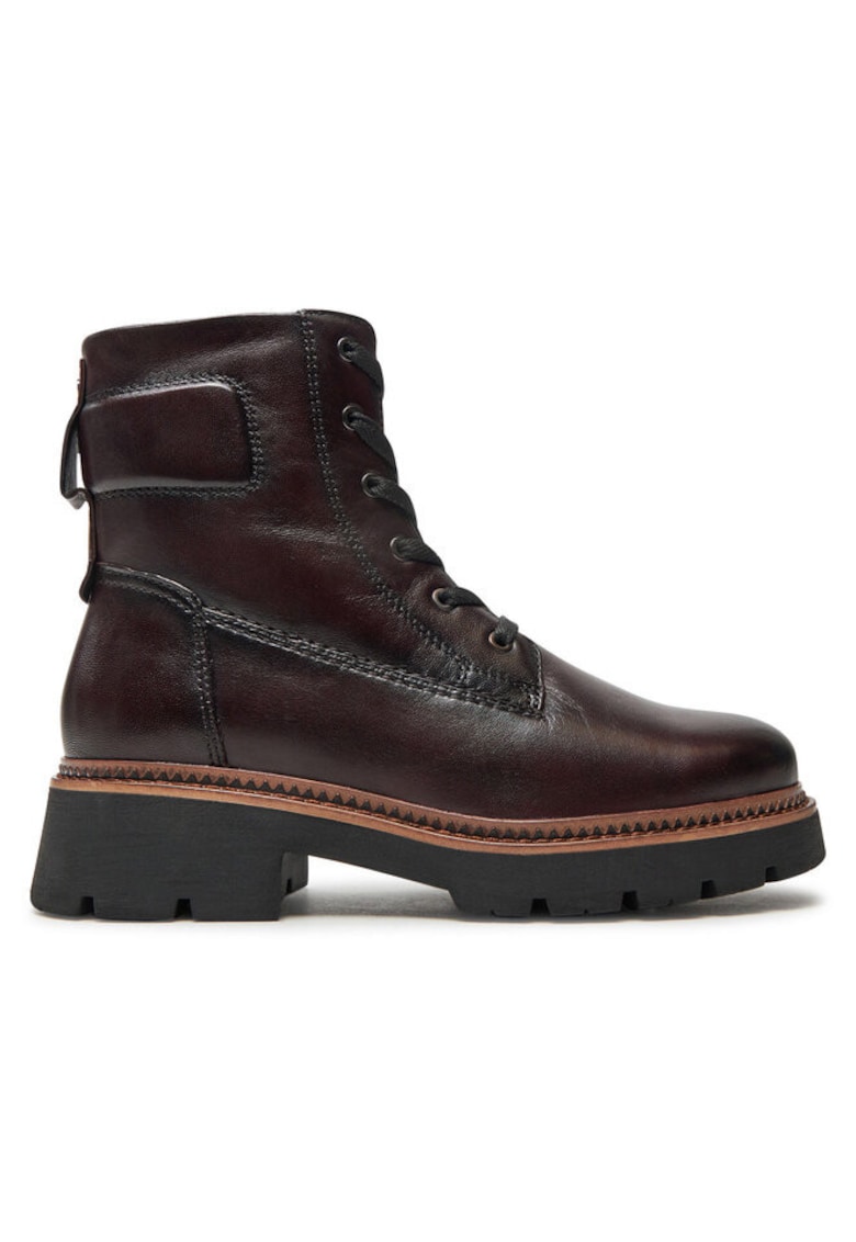 Ghete dama  304294969 - Piele naturala - Rosu