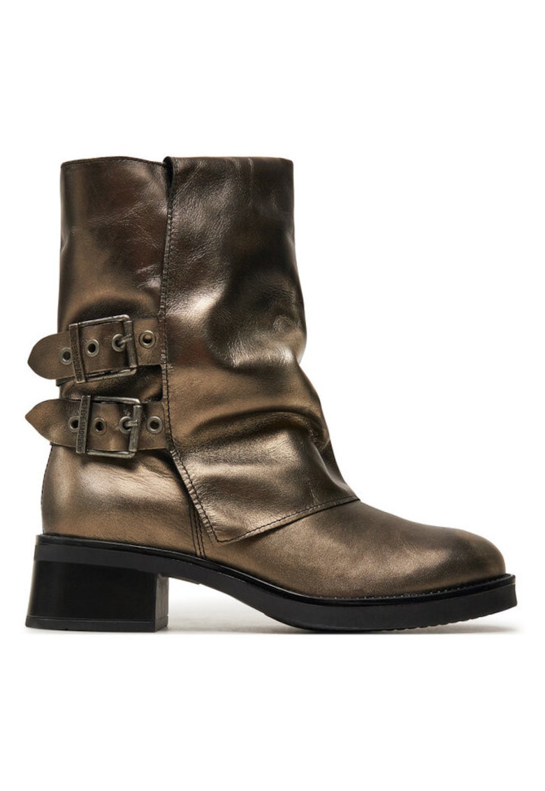 Ghete dama  304364990 - Piele naturala - Auriu