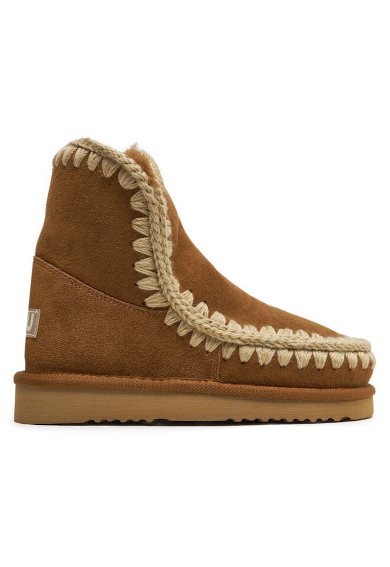 Ghete dama  200721538 - Piele naturala - Maro