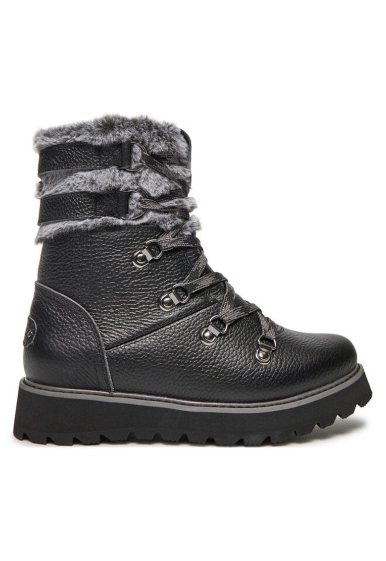 Ghete dama 303983284 - Piele naturala - Negru - Negru