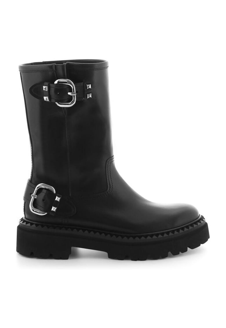 Ghete dama  304375125 - Piele naturala - Negru