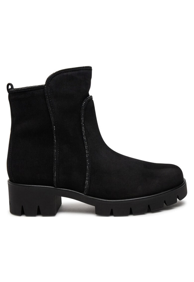 Ghete dama 304338403 - Piele naturala - Negru - Negru