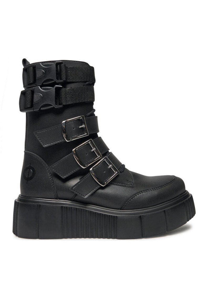 Ghete dama  304437304 - Piele ecologica - Negru