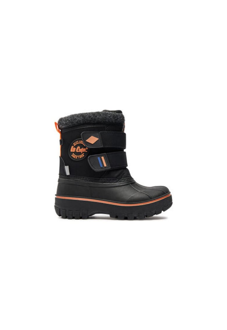 Cizme de iarna copii LCJ-24-44-2865K - Piele ecologica - 35 EU - Negru