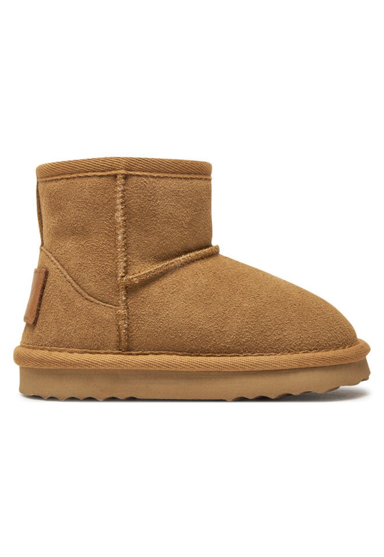 Ghete fete 304215049 - Piele naturala - Maro