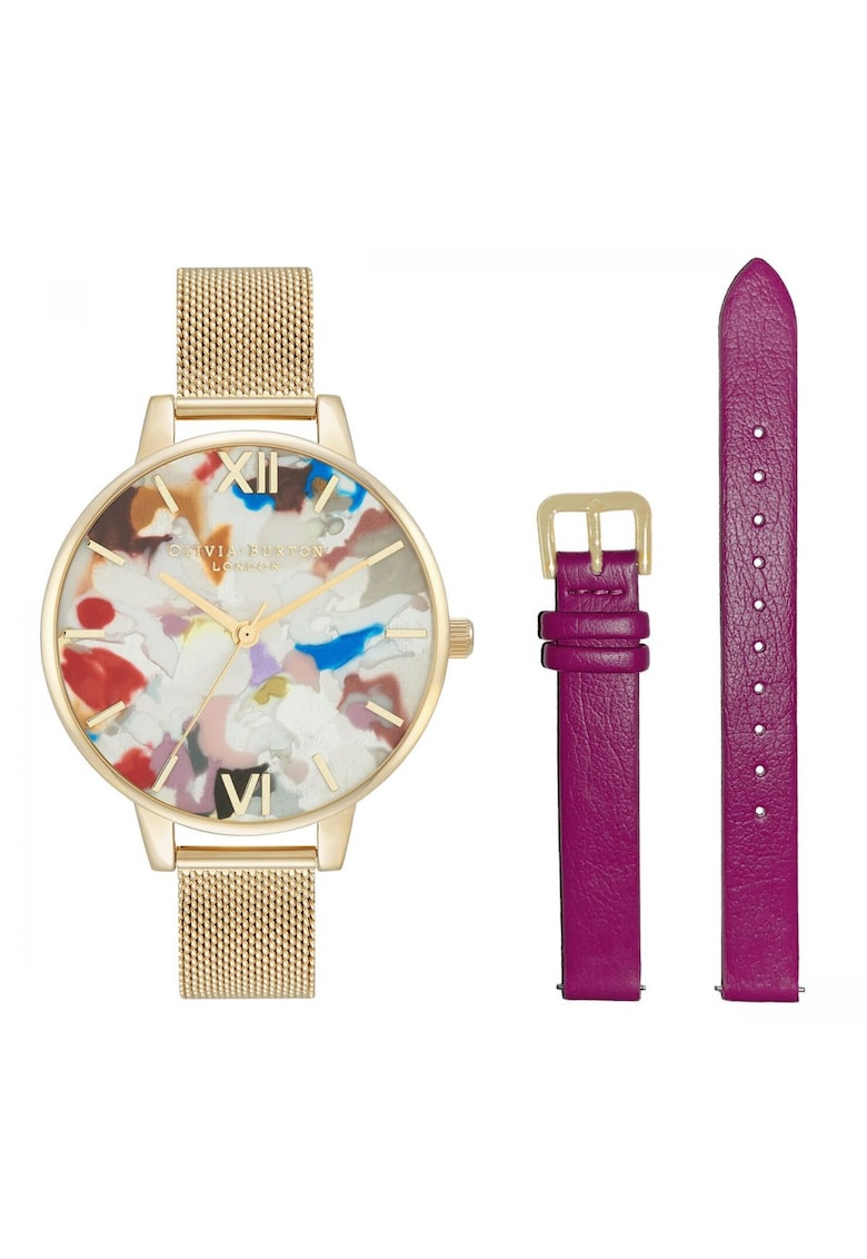 Ceas Dama - Pop Art OBGSET153 - Set cu Bratara suplimentara