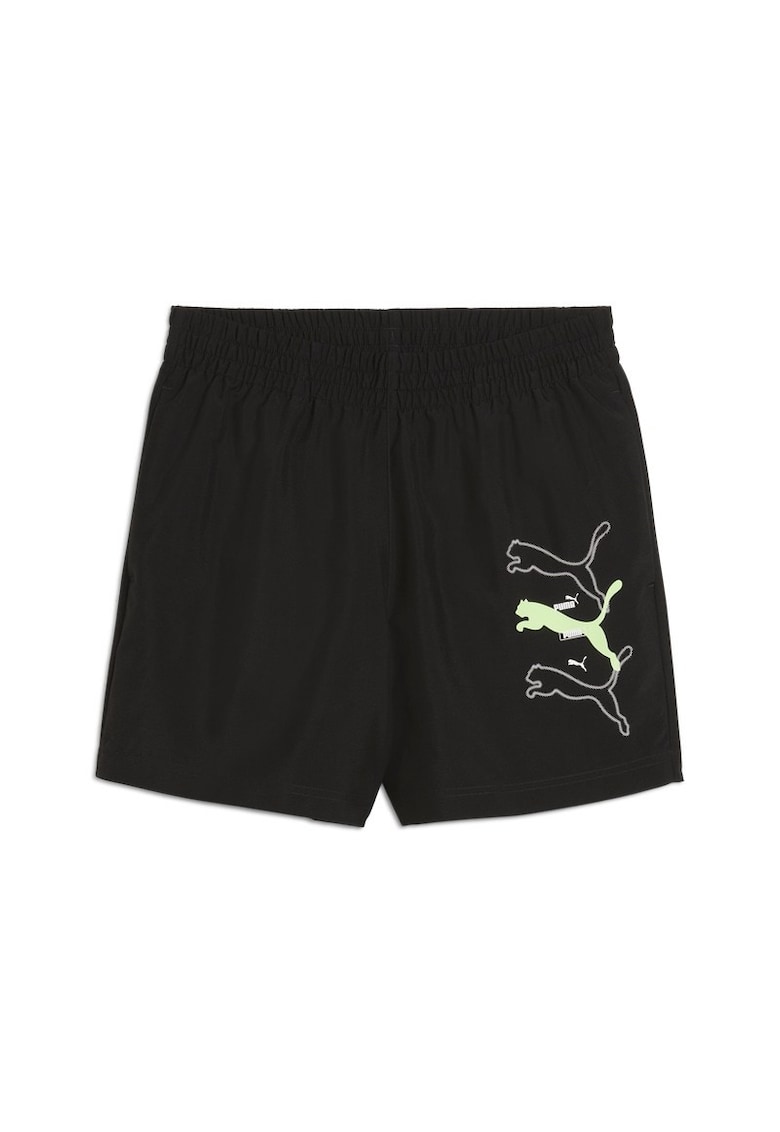 Sort  pentru Barbati - ess logo lab puma logo woven shorts 5 - 684673-01 - Negru