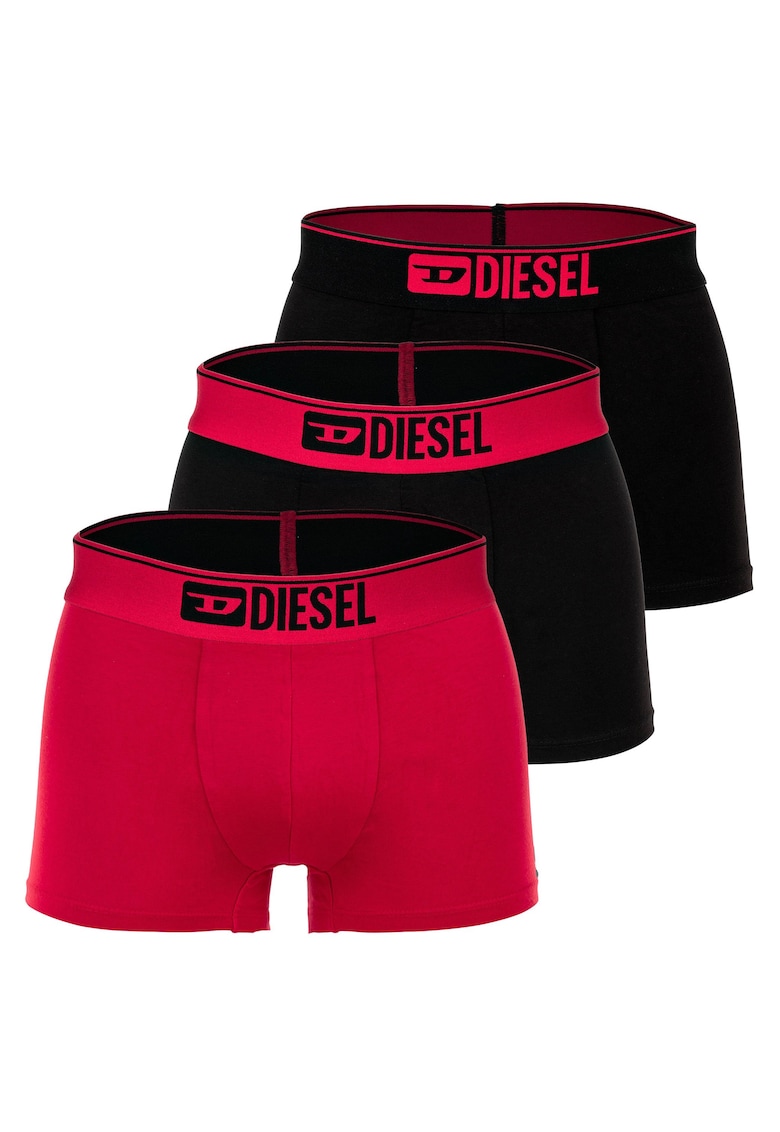 Set de boxeri Damien – 3 perechi – Negru/Rosu vermillion Set de boxeri Damien – 3 perechi – Negru/Rosu vermillion