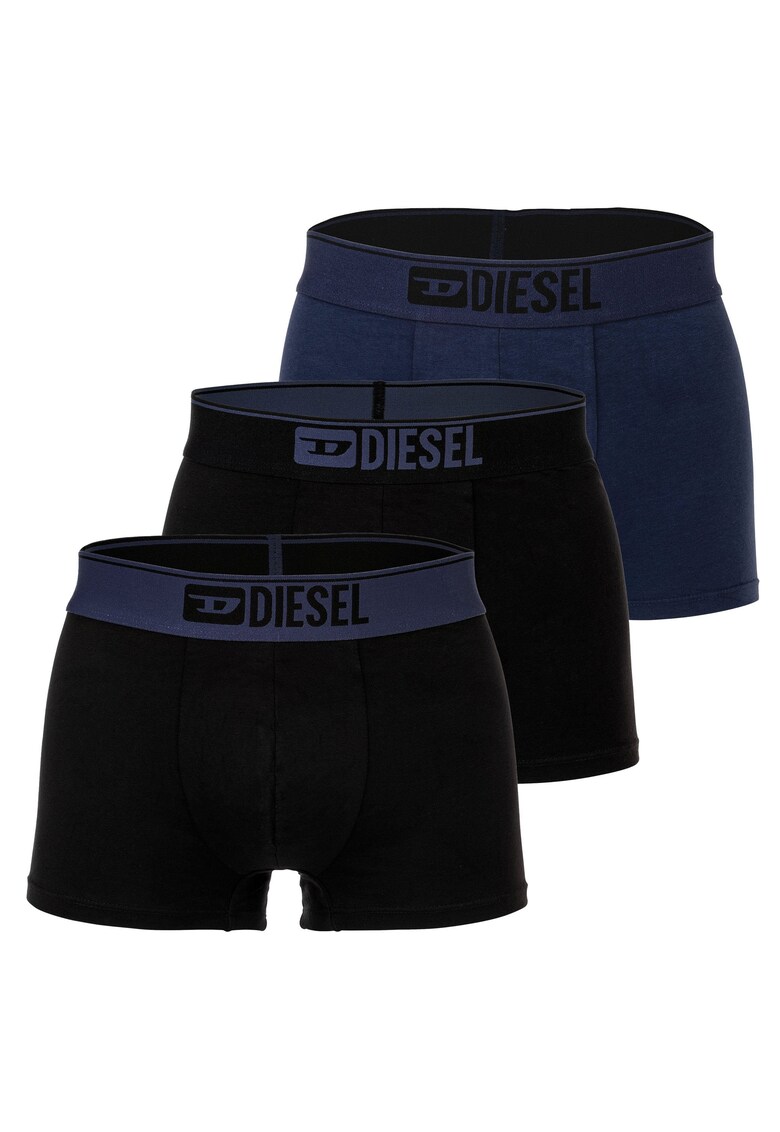 Set de boxeri Damien - 3 perechi - Negru/Albastru inchis