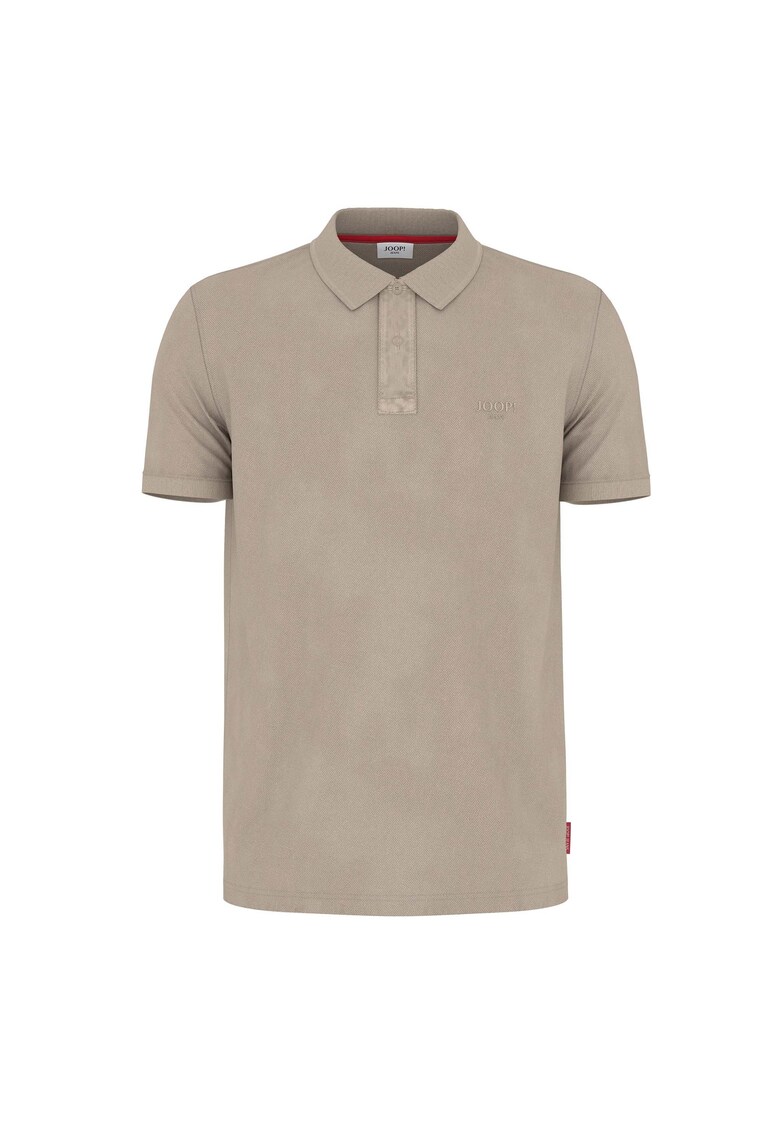 Tricou polo din amestec de bumbac organic - Bej