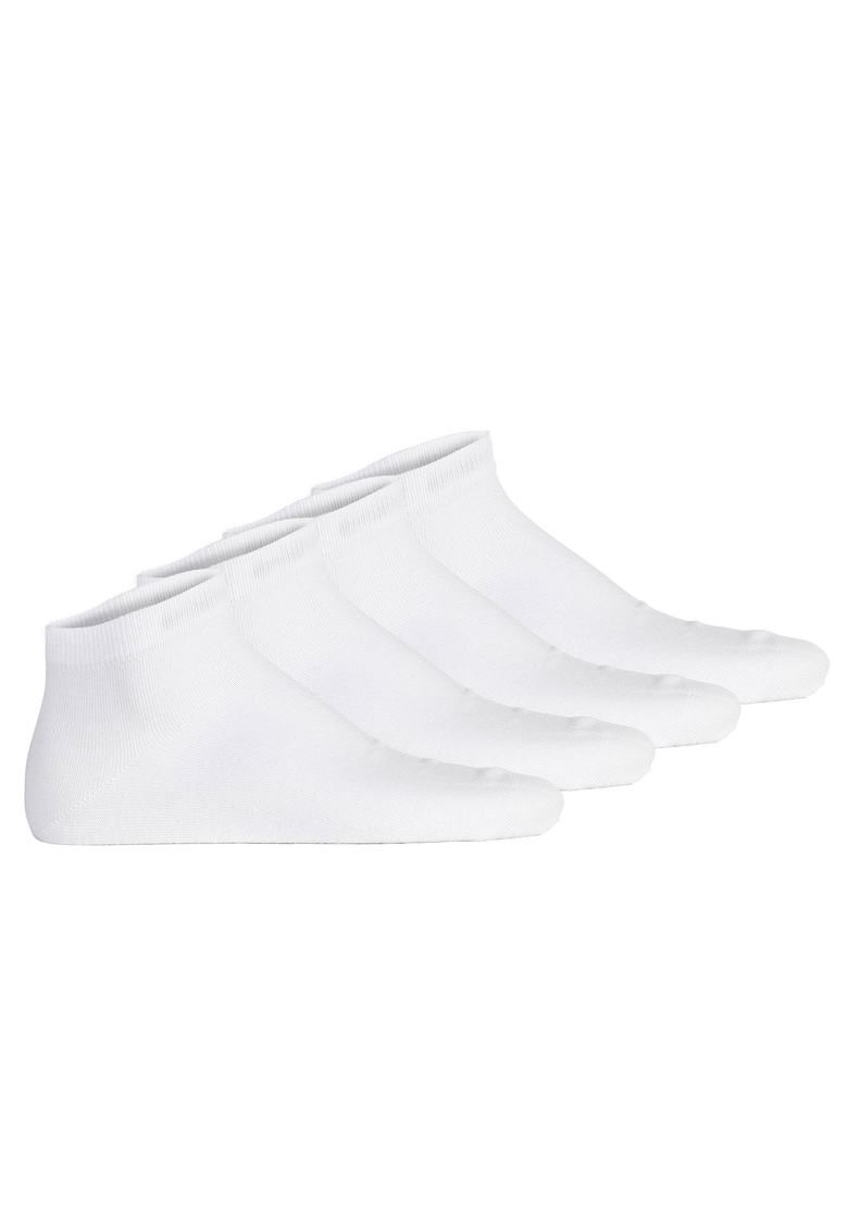 Set de sosete scurte unisex cu model uni - 4 perechi