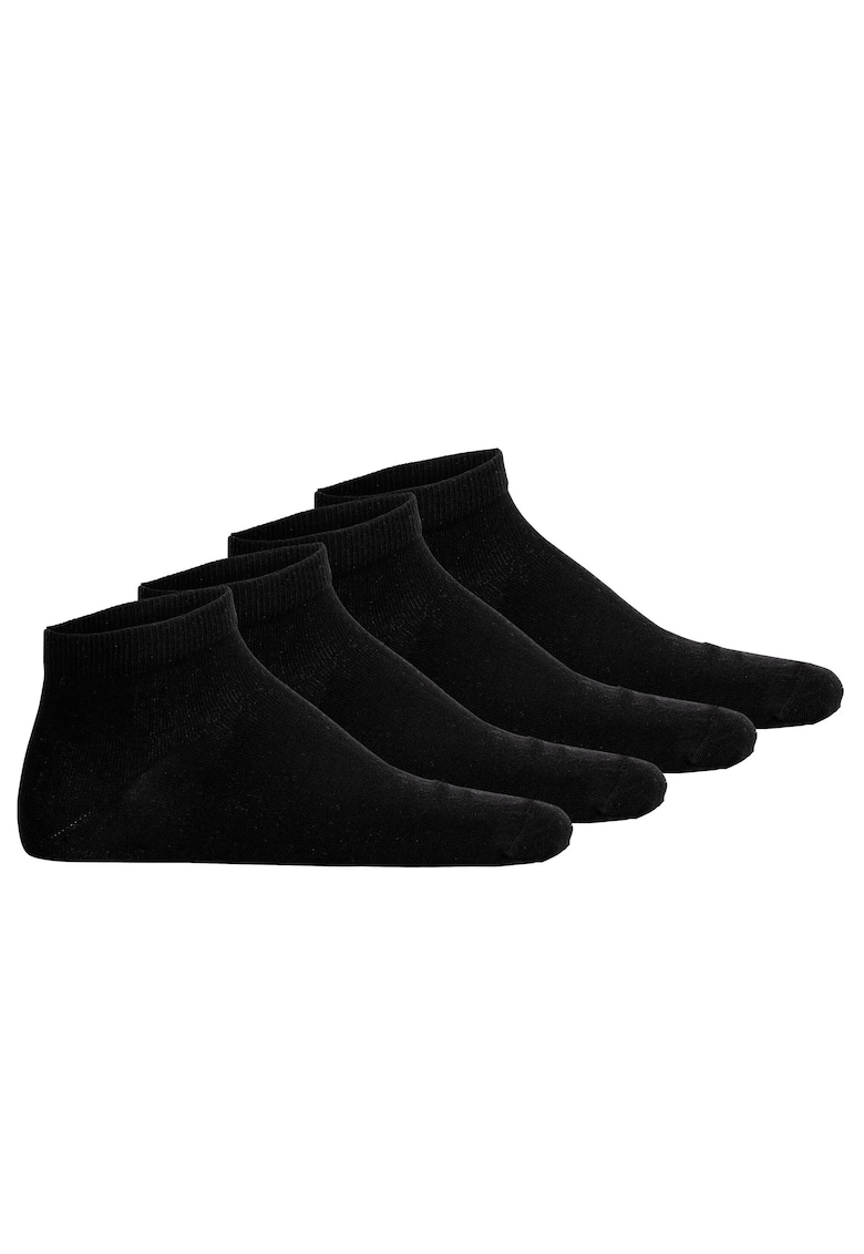 Set de sosete scurte unisex cu model uni - 4 perechi