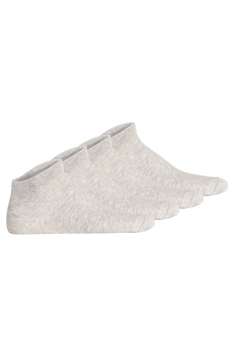 Set de sosete scurte unisex cu model uni - 4 perechi