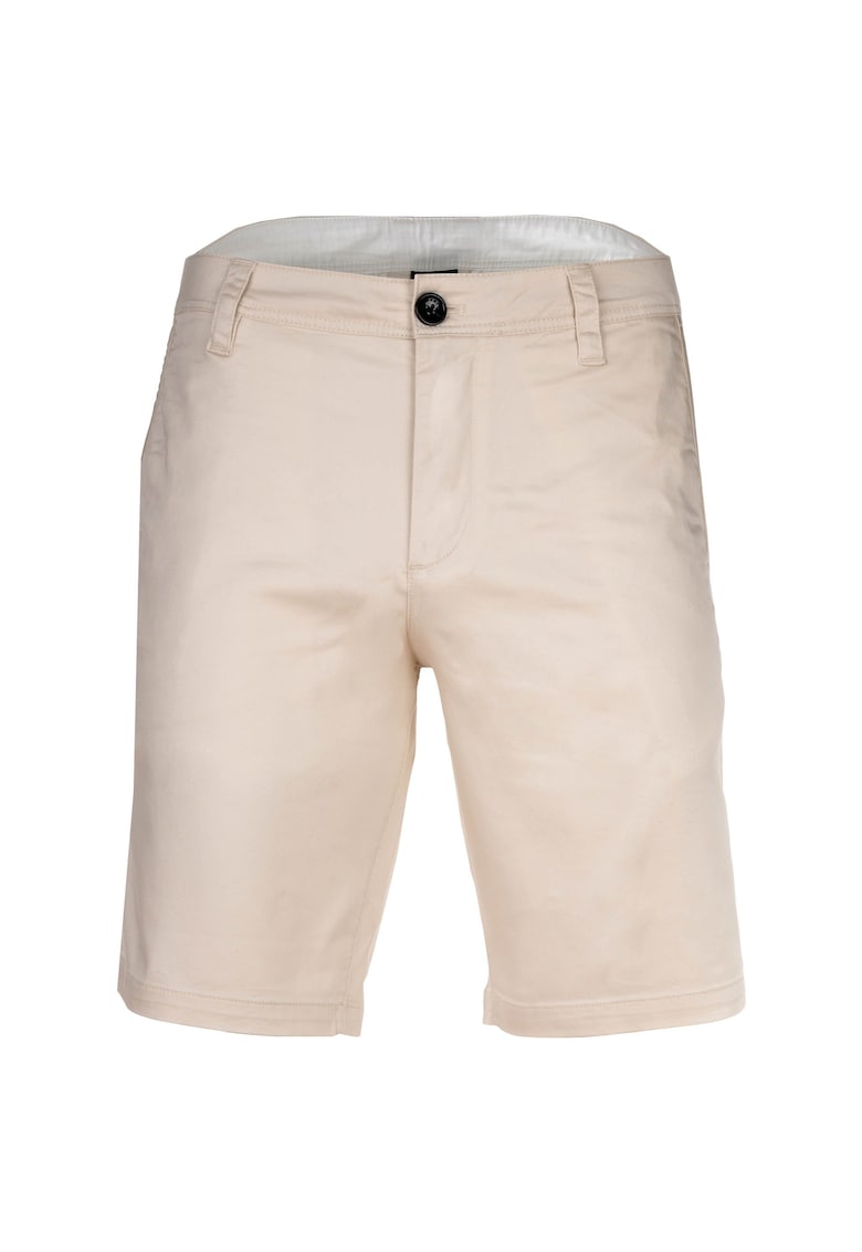 Bermude chino cu talie medie