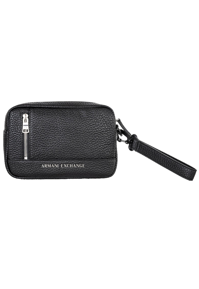 Geanta din piele ecologica cu logo pentru cosmetice