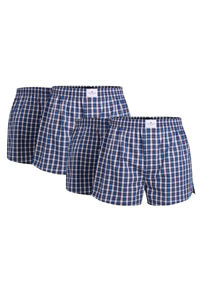Set de boxeri din bumbac – 4 perechi – Albastru Set de boxeri din bumbac – 4 perechi – Albastru