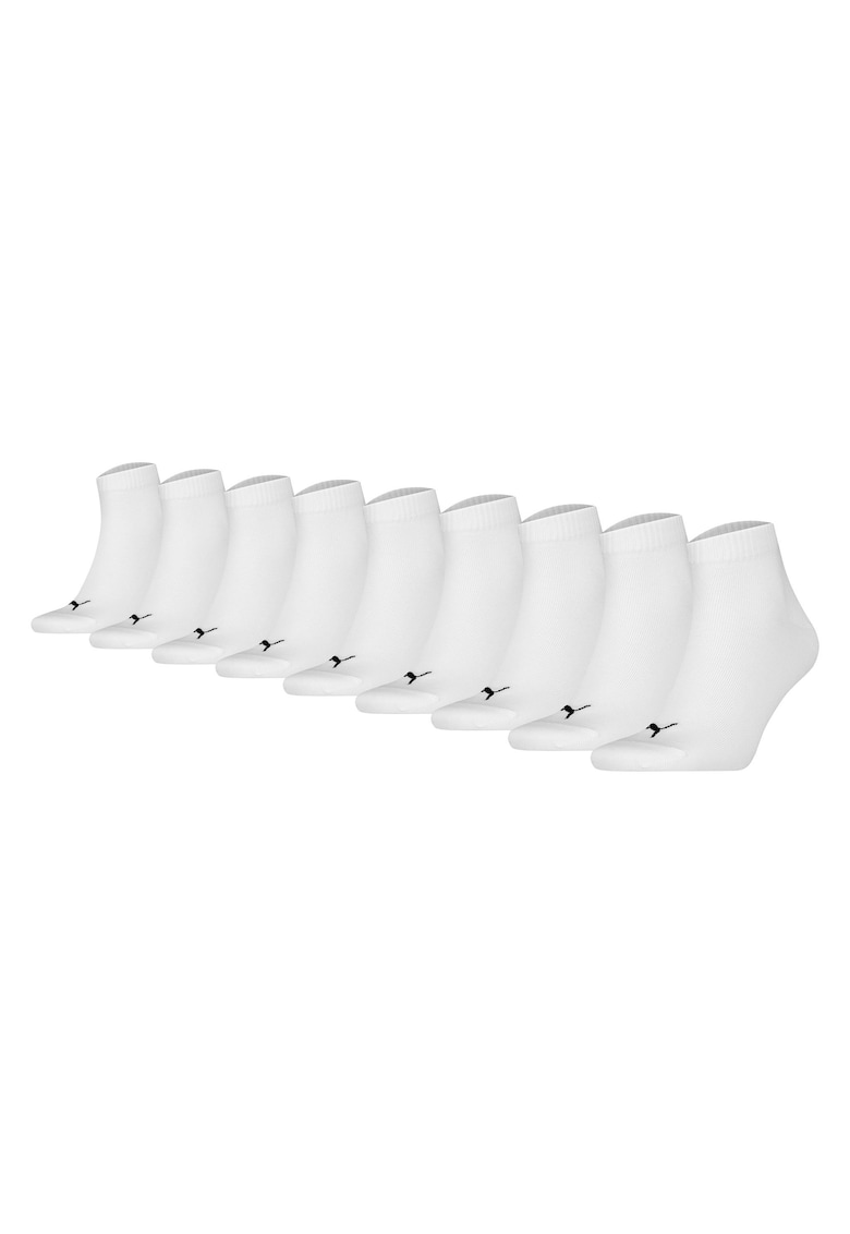 Set de sosete scurte unisex- 9 perechi - Alb