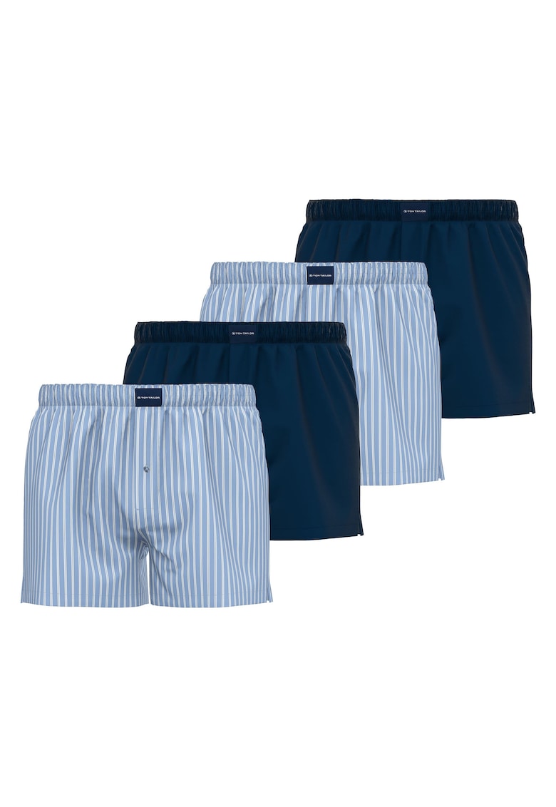 Set de boxeri Web – 4 perechi – Alb/Albastru inchis/Albastru deschis Set de boxeri Web – 4 perechi – Alb/Albastru inchis/Albastru deschis