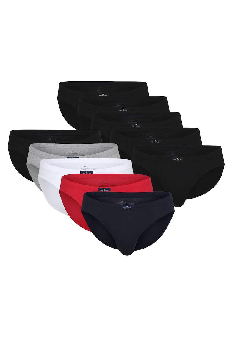 Set de chiloti de bumbac – 10 perechi – Rosu/Alb/Negru/Albastru Set de chiloti de bumbac – 10 perechi – Rosu/Alb/Negru/Albastru