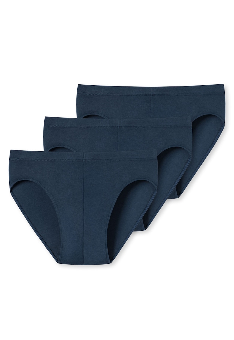 Set de chiloti uni din amestec de bumbac – 3 perechi – Albastru inchis Set de chiloti uni din amestec de bumbac – 3 perechi – Albastru inchis