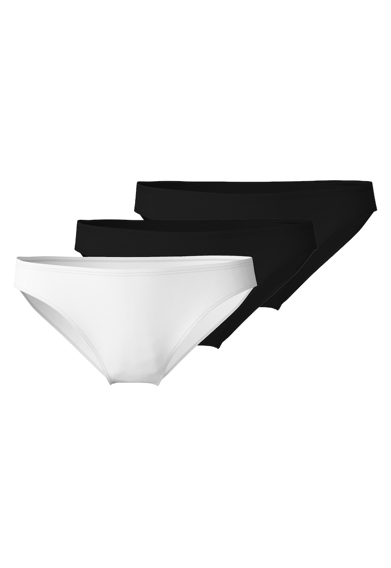 Set de chiloti uni – 3 perechi – Alb/Negru Set de chiloti uni – 3 perechi – Alb/Negru
