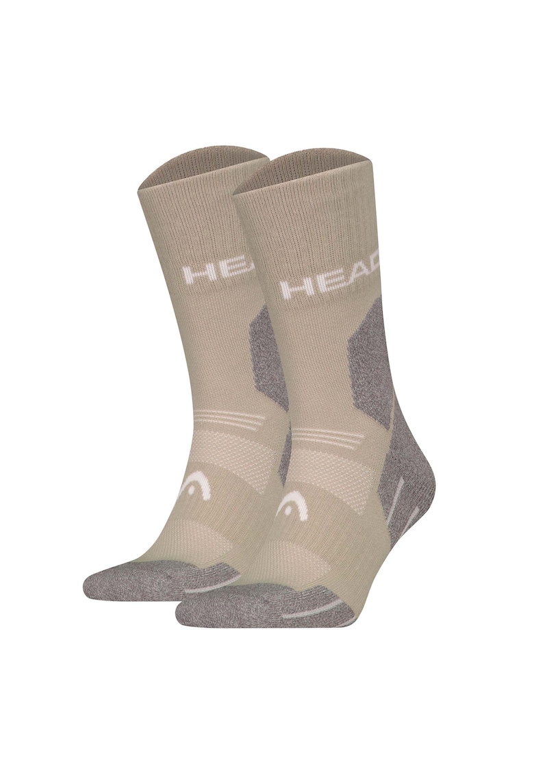 Head Set de sosete lungi unisex pentru drumetii - 2 perechi - Maro taupe