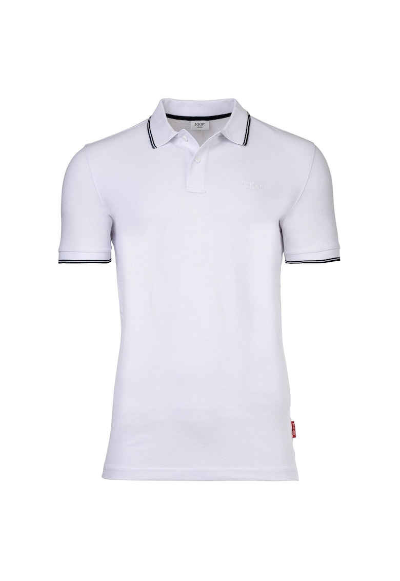 Tricou polo din pique Agnello - Alb