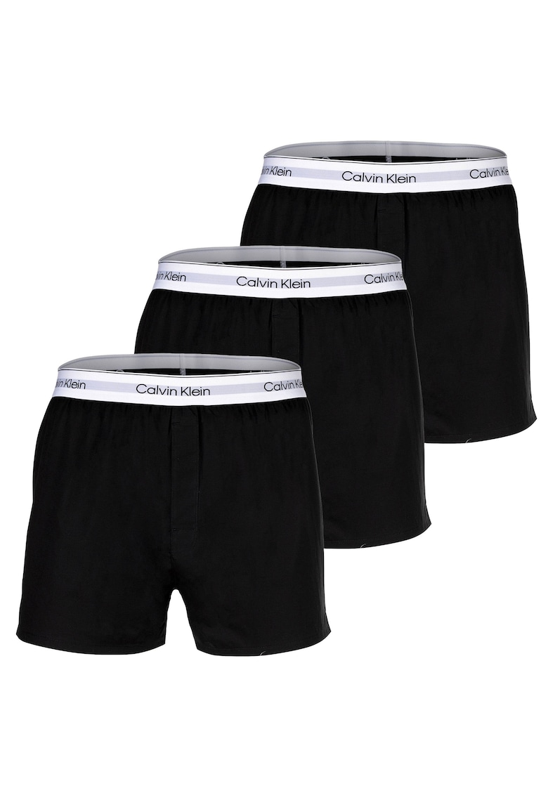 Set de boxeri slim fit Icon – 3 perechi – Negru Set de boxeri slim fit Icon – 3 perechi – Negru