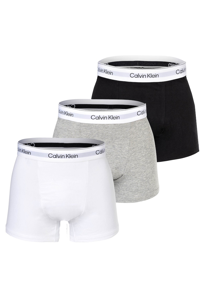 Set de boxeri relaxed fit Icon – 3 perechi – Alb/Negru/Gri Set de boxeri relaxed fit Icon – 3 perechi – Alb/Negru/Gri