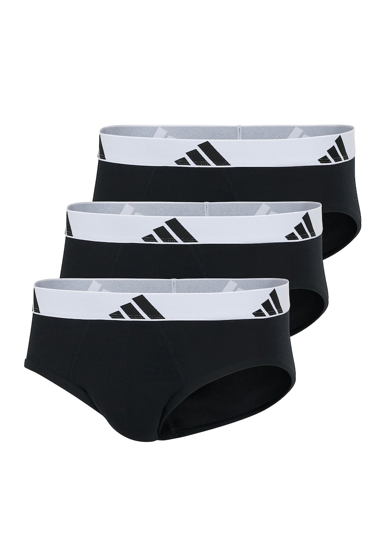Set de chiloti cu talie joasa Active Flex – 3 perechi – Alb/Negru Set de chiloti cu talie joasa Active Flex – 3 perechi – Alb/Negru
