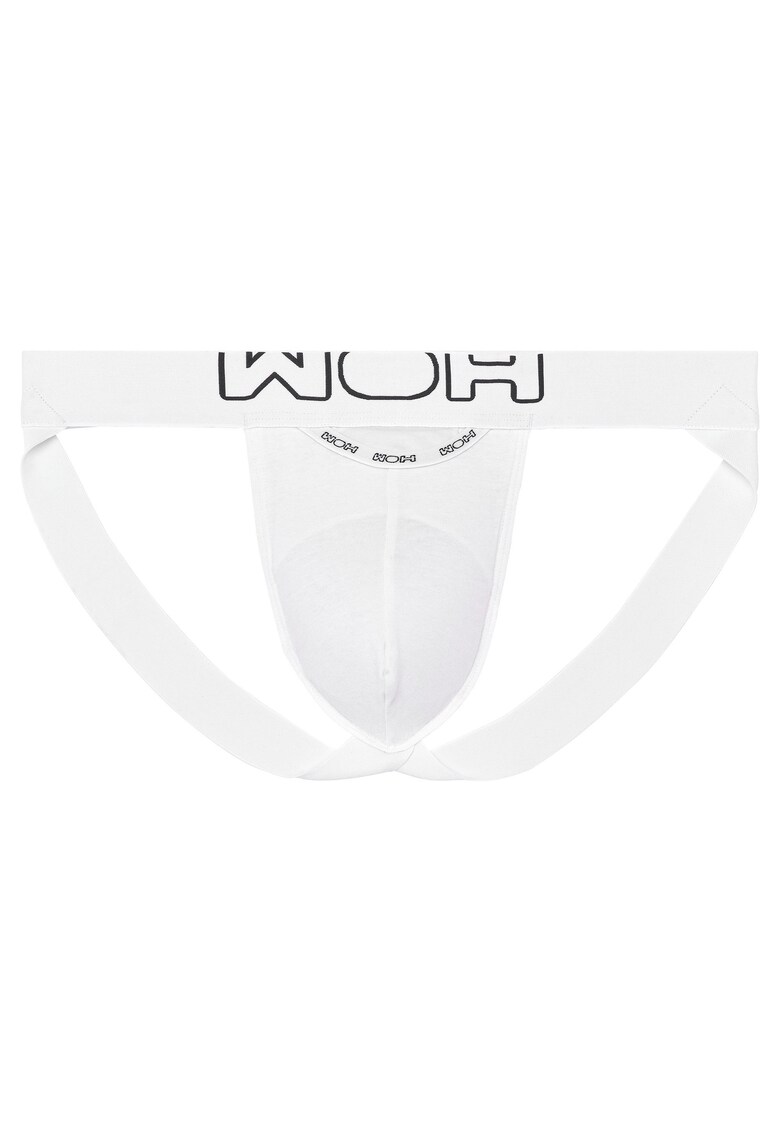 Suspensor cu logo in talie – Alb Suspensor cu logo in talie – Alb