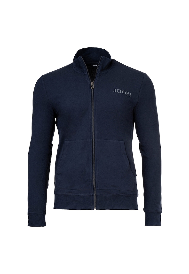 Bluza de trening cu fermoar si logo – Albastru Bluza de trening cu fermoar si logo – Albastru