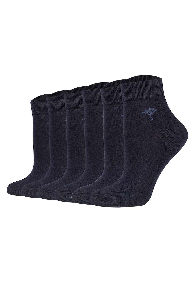 Set de sosete scurte din amestec de bumbac organic- 6 perechi – Albastru inchis Set de sosete scurte din amestec de bumbac organic- 6 perechi – Albastru inchis