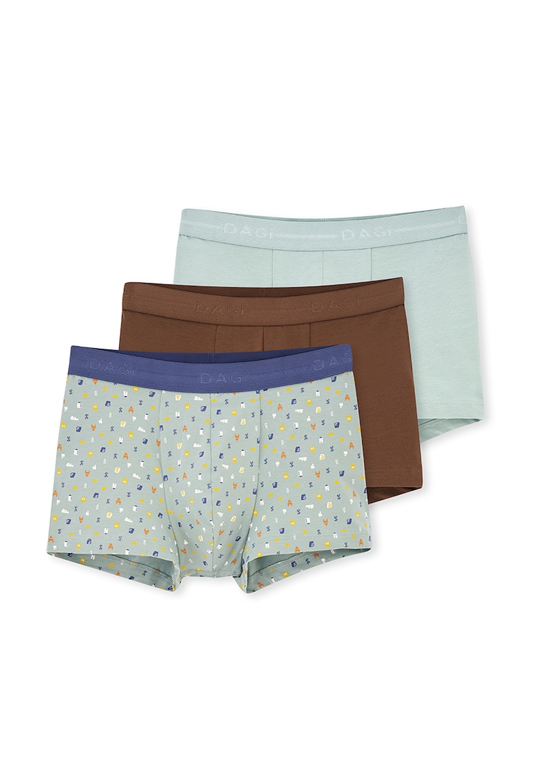 Set de boxeri cu banda logo in talie - 3 piese